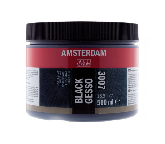 Talens Amsterdam Acrylic Siyah Gesso 002 500 ml.