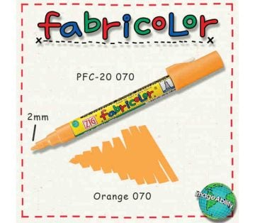 Zig Fabricolor Örtücü Kumaş Boyama Kalemi TURUNCU