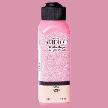 Artdeco Yeni Formül Akrilik Boya 140 ml 3604 Pembe