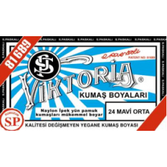 Viktoria Toz Kumaş Boyası 24 Mavi Orta