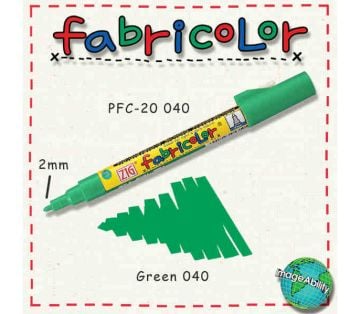 Zig Fabricolor Örtücü Kumaş Boyama Kalemi YEŞİL