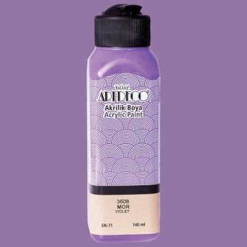 Artdeco Yeni Formül Akrilik Boya 140 ml 3608 Mor