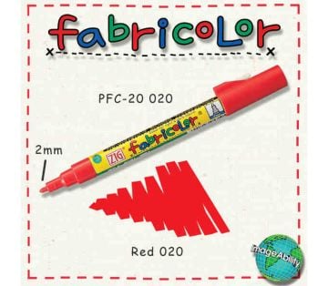 Zig Fabricolor Örtücü Kumaş Boyama Kalemi KIRMIZI