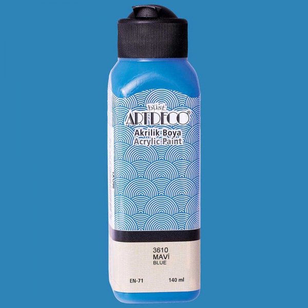 Artdeco Yeni Formül Akrilik Boya 140 ml 3610 Mavi