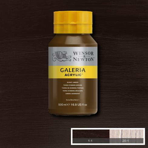 Winsor Newton Galeria Akrilik Boya 500ml 076 Burnt Umber