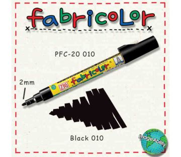 Zig Fabricolor Örtücü Kumaş Boyama Kalemi SİYAH