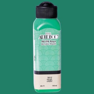 Artdeco Yeni Formül Akrilik Boya 140 ml 3612 Yeşil