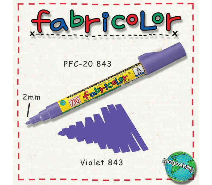 Zig Fabricolor Örtücü Kumaş Boyama Kalemi MOR