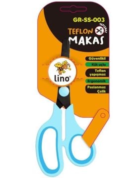 LİNO KÜT UÇLU YAPIŞMAZ TEFLON MAKAS GR-SS-003