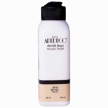 Artdeco Yeni Formül Akrilik Boya 140 ml 3619 Beyaz