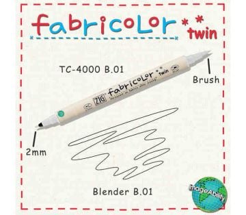 Zig Fabricolor Twin Çift Uçlu Kumaş Boyama Kalemi BLENDER (RENK AÇICI)