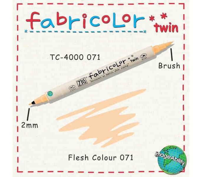 Zig Fabricolor Twin Çift Uçlu Kumaş Boyama Kalemi FLESH - TEN