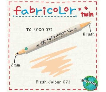 Zig Fabricolor Twin Çift Uçlu Kumaş Boyama Kalemi FLESH - TEN