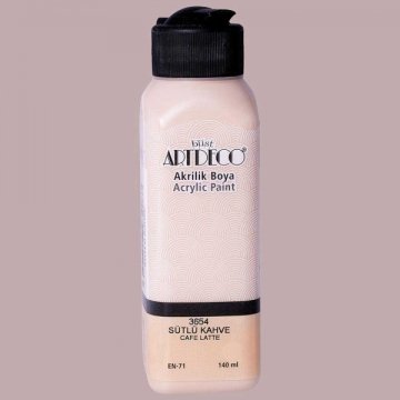 Artdeco Yeni Formül Akrilik Boya 140 ml 3654 Sütlü Kahve
