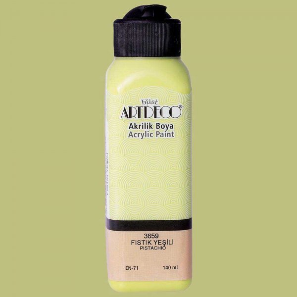 Artdeco Yeni Formül Akrilik Boya 140 ml 3659 Fıstık Yeşili