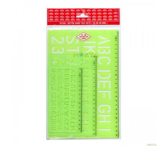 Hatas Büyük Harf Yazı Seti 10-20-30 mm