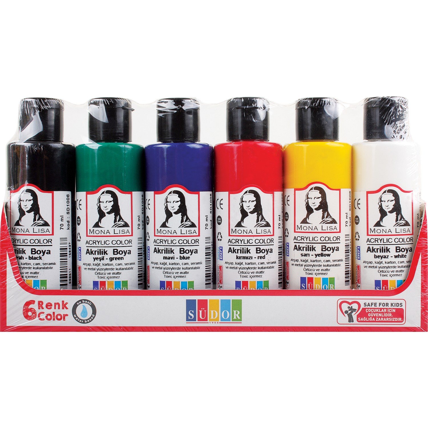 Südor Mona Lisa Akrilik Boya 6 Renk x 70 ml