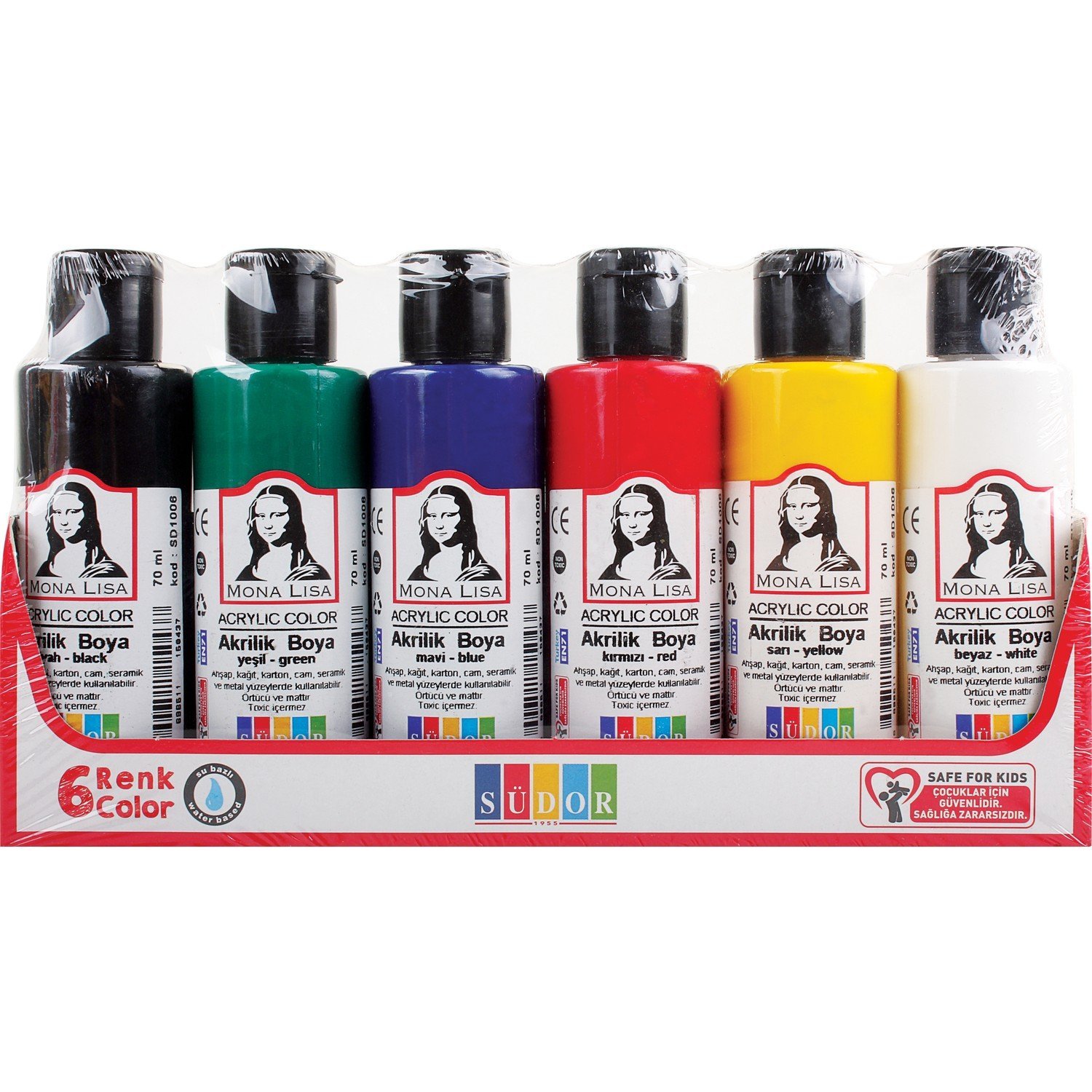 Südor Mona Lisa Akrilik Boya 6 Renk x 70 ml
