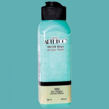 Artdeco Yeni Formül Akrilik Boya 140 ml 3662 Su Yeşili