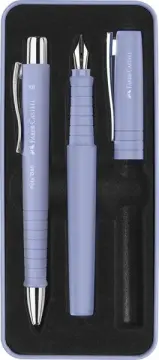 Faber Castell Grip 2011 Hediye Seti Pale İris Metal Kutu Dolma Kalem Ve Tükenmez Kalem Yedek Kartuş