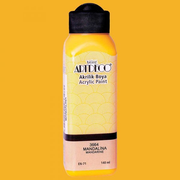 Artdeco Yeni Formül Akrilik Boya 140 ml 3664 Mandalina