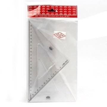 Hatas Teknik Okul Gönye 2'li Set 30 cm 60/45