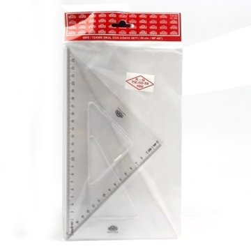 Hatas Teknik Okul Gönye 2'li Set 26 cm 60/45