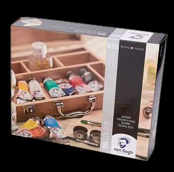 Talens Van Gogh Yağlı Boya Seti Ahşap Kutu Oil Colour Basic Box