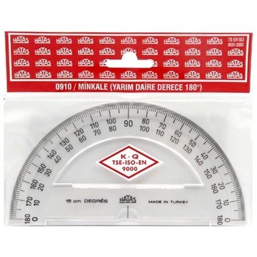 Hatas Plastik Minkale Yarım Daire 15 cm 180 Grad