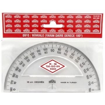 Hatas Plastik Minkale Yarım Daire 15 cm 180 Grad