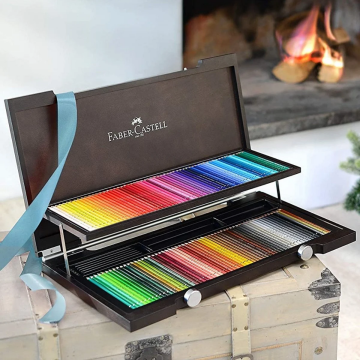 Faber Castell Albrecht Dürer Aquarell Sulu Kalem Seti 120li Ahşap Çantalı