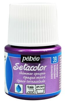 Pebeo Setacolor Shimmer (Pırıltılı) Opak Kumaş Boyası 39 Amethyst