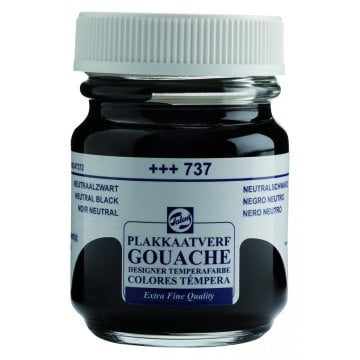 Talens Guaj Boya 50ml- 737 Neutral Black