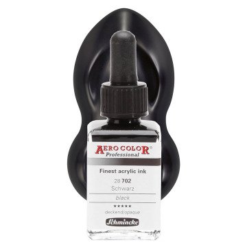 Schmincke Aero Color Airbrush Mürekkep 28 ml. 702 Black