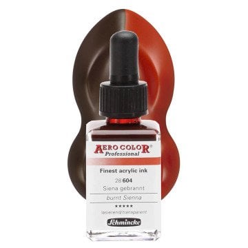 Schmincke Aero Color Airbrush Mürekkep 28 ml. 604 Burnt Sienna