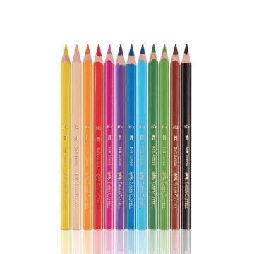 Faber Castell Kuru Boya Kalemi 12 Renk Jumbo Soft Üçgen 116315