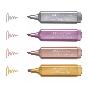 Faber Castell Fosforlu Kalem 46 Metalik Renkler 4’lü Set 154640