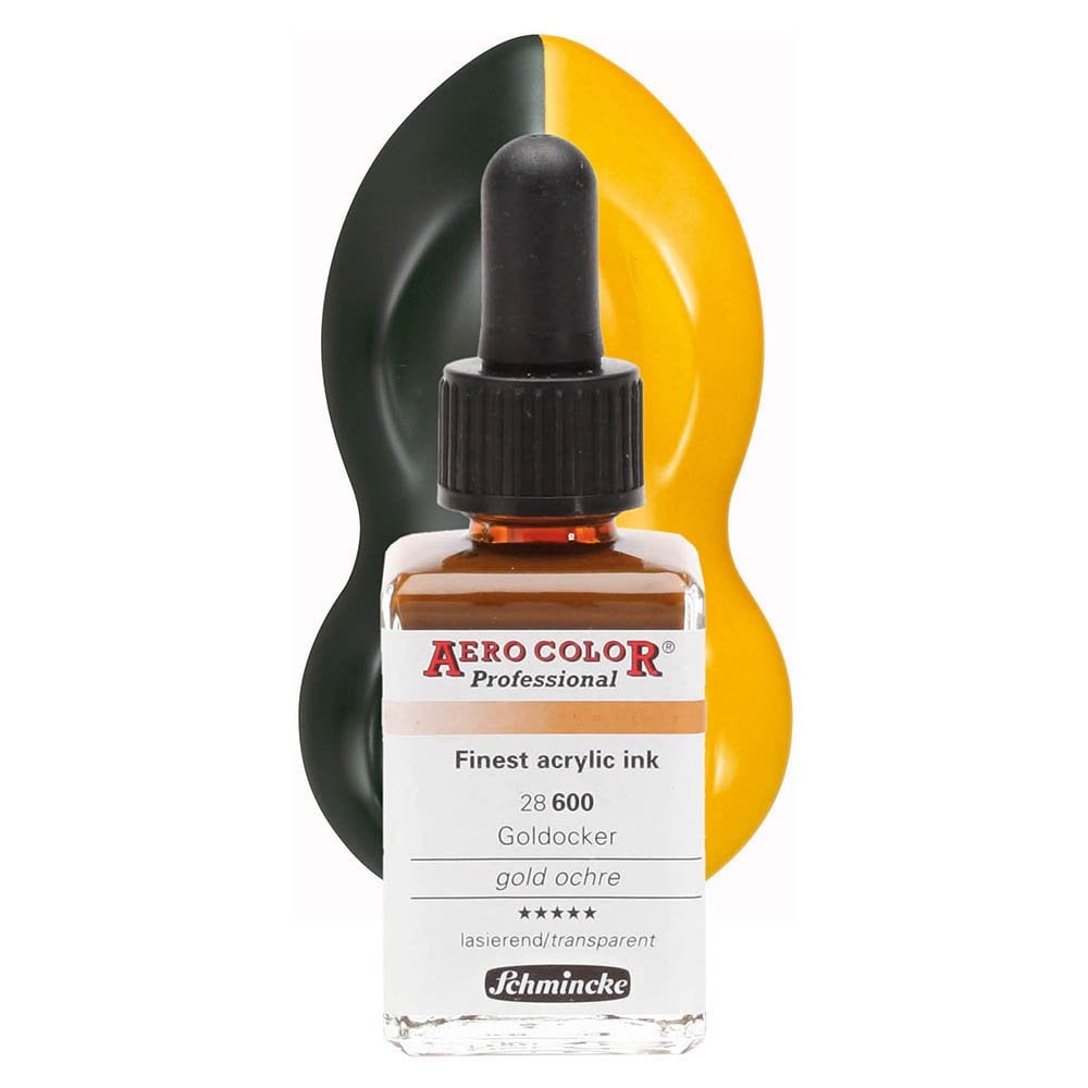 Schmincke Aero Color Airbrush Mürekkep 28 ml. 600 Gold Ochre