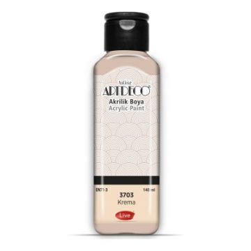Artdeco Yeni Formül Akrilik Boya 140 ml 3703 Krema