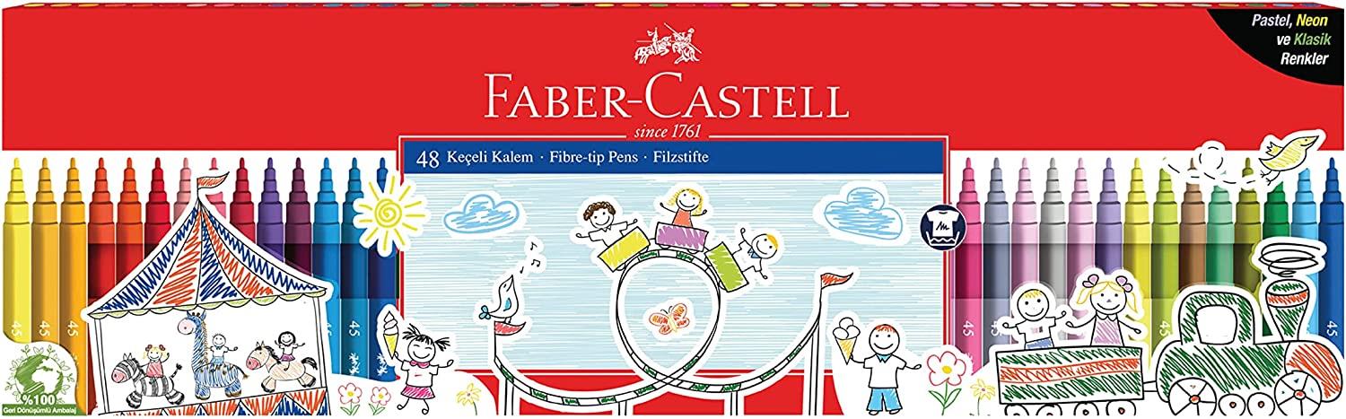 Faber Castell Klasik Keçeli Kalem Seti 48 Renk 000015
