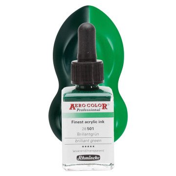 Schmincke Aero Color Airbrush Mürekkep 28 ml. 501 Brilliant Green