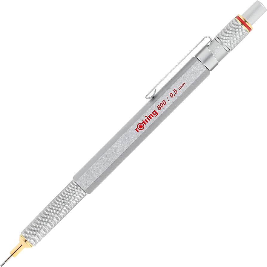 Rotring 800 Mekanik Versatil Uçlu Kalem Krom 0.5mm