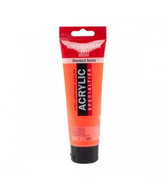 TALENS AMSTERDAM AKRİLİK BOYA 120 ML. 257 REFLEX ORANGE (FOSFORLU)