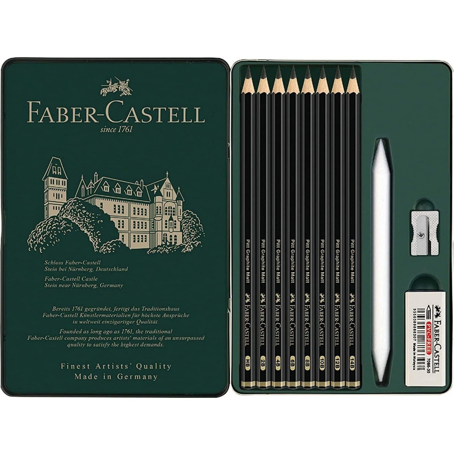 Faber-Castell Pitt Graphite Matt 11 Parça Dereceli Kalem Seti