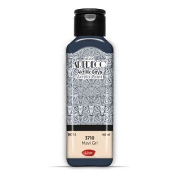 Artdeco Yeni Formül Akrilik Boya 140 ml 3710 Mavi Gri