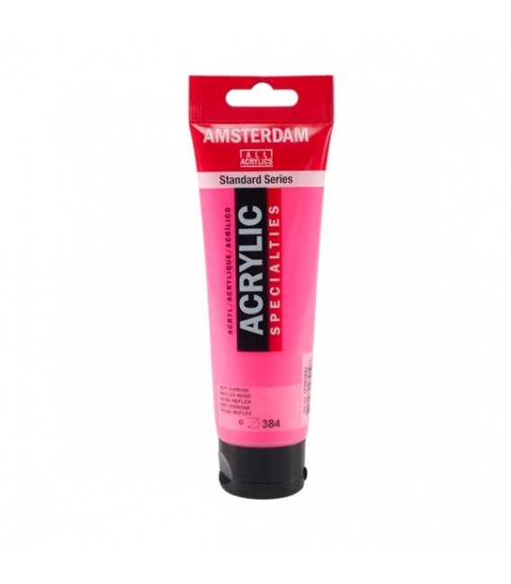 TALENS AMSTERDAM AKRİLİK BOYA 120 ML. 384 REFLEX ROSE (FOSFORLU)