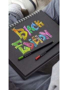 Faber Castell Black Edition Üçgen Gövde Kuru Boya Kalem Seti 24lü 116424