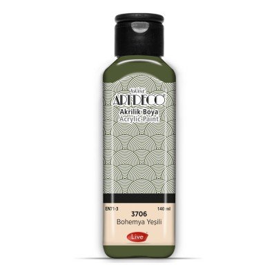 Artdeco Yeni Formül Akrilik Boya 140 ml 3706 Bohemya Yeşili