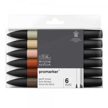Winsor & Newton Promarker Toprak Tonları Seti (6 renk)
