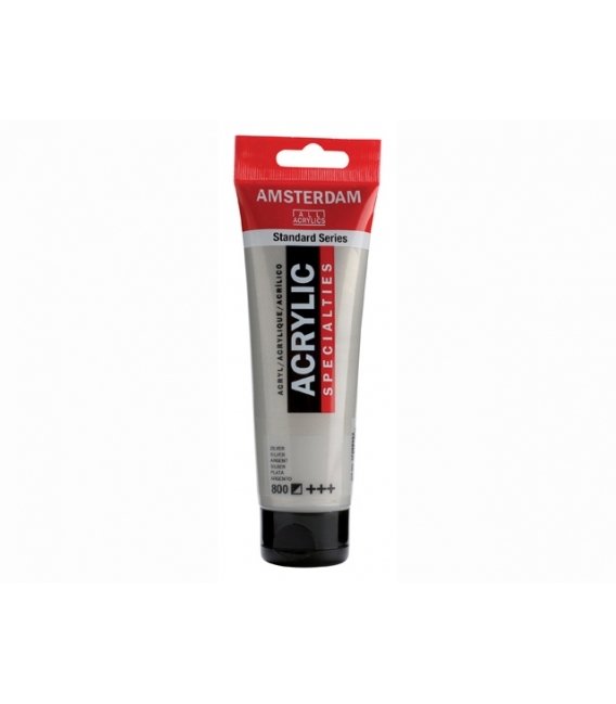 TALENS AMSTERDAM AKRİLİK BOYA 120 ML. 800 SİLVER (METALİK)